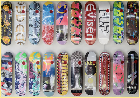 skateboards